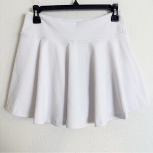 Watskin ribbed white Isabel tennis skirt